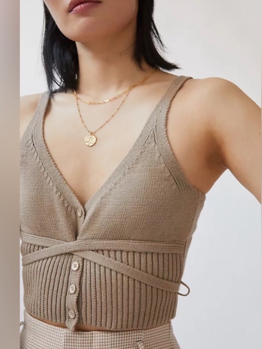 PILCRO Anthropologie Sweetheart Sweater Knit Tank XL